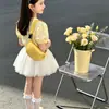 Bolso de hombro infantil transfronterizo, estilo minimalista, 2026, para niñas, con una estética suave y pastoral, un bolso pequeño lindo y un diseño dulce cruzado