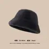Sombrero de Felpa Blanco para Mujer, Invierno Lindo Celebridad de Internet Engrosado Adelgazante Facial Moda Visón Sintético Sombrero de Pescador Transfronterizo
