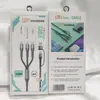 Cable de Datos para Teléfono Móvil de Carga Súper Rápida Rhino 120W Uno para Tres Adecuado para Apple tipo-c Cable de Carga Tres en Uno