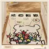 Felpudo de Cuero Absorbente de Agua con Dibujo de Cachorro para Entrada, No Lavable, Resistente a Manchas, Antideslizante, Fácil de Limpiar y Mantener