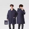 Bata de Terciopelo para Adultos Invierno Impermeable y a Prueba de Aceite Chaqueta de Cocina con Mangas para Hombres Delantal para Mujeres para Uso en Cocina