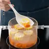 Atacado do Fabricante Espátula e Colher de Silicone Duas em Uma, Resistente a Altas Temperaturas Antiaderente Especial para Panelas Espátula de Cozinha com Escala, Espátula e Colher de Silicone