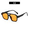 Gafas de sol poligonales de doble haz 2024, gafas de sol esenciales para la playa, gafas de sol retro personalizadas para mujer