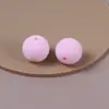 16mm Dulce Versátil Colorido Felpa Agujero Recto Cuentas Redondas DIY Hecho a Mano Accesorio para el Cabello Pulsera Accesorios de Joyería Al por Mayor