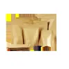 Sacos de Papel Kraft Autoportantes e Autosselantes Personalizados, Sacos Espessos de Papel Kraft Revestidos de Alumínio, Sacos para Embalagem de Alimentos, Sacos Selados Feitos Sob Medida para Frutas Secas