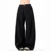 Jeans Rectos Sueltos de Diseño Retro High Street Americano para Mujer, Pantalones de Pierna Ancha de Marca de Moda