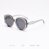 T7112 Estilo Coreano Plain Large Frame Óculos de Sol Polarizados Óculos de Sol Femininos Novos Cyber Celebrity Plain Face Slim Óculos de Sol Estilo Trendy ins