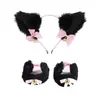 Diadema con Orejas de Gato y Cascabeles Set de Pulsera y Collar Set de Cola de Gato Accesorios para Diadema Accesorios para Fiesta de Halloween