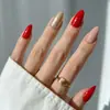 Uñas Cortas Portátiles, Parches de Uñas Postizas Francesas, Uñas Cuadradas Cortas Sencillas de Alta Venta Portátiles, Parches para Uñas Cortas, Parches para Manicura
