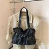Bolso de Hombro Plegado con Estrella Estilo Coreano Nuevo Primavera 2026 para Mujer, Bolso Cruzado Versátil, Bolso Tote de Cuero Suave de Moda para el Trabajo