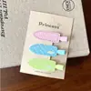 Pinza para el Cabello sin Costuras con Estampado de Dopamina de Colores, Linda Pinza de Lunares y Cuadros para la Parte Posterior de la Cabeza, Accesorio para el Flequillo de Niña