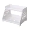 Rack de Armazenamento de Mesa Pata de Gato Desenho Animado Rack de Armazenamento Dupla Camada Organizador de Cosméticos e Joias Prateleira para Banheiro Cozinha