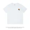 Lujo Accesible de Nicho Verano Nuevo Camiseta de Manga Corta de Algodón Puro para Hombre Color Tierra Cuello Redondo Casual Versátil Top Camiseta