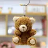 Mochila Fofa Urso de Pelúcia Brinquedo Pingente Pequeno Boneca Pingente de Bolsa de Boneca Acessórios para Roupa Chaveiro Atacado