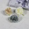 Flor Artificial rosa vintage rosa té nuevo flor de seda comercio exterior al por mayor rosa té de montaña flor de boda arreglo floral fondo decoración suave floral