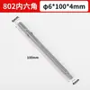S2 Magnético Forte Broca para Parafusadeira Elétrica com Soquete Hexagonal 802 com Haste Redonda Magnética Broca Hexagonal 6mm 6C 60-100mm