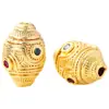 Retención de Color Alta Calabaza Sólida Boca Curva Colgante Accesorios para Joyería DIY Incrustado con Flor de Zirconio Soporte para Flores Accesorios para Colgante de Calabaza