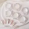 Polvo de Espejo Mágico Polvo de Piel de Hielo Polvo de Sirena Polvo de Aurora de Hada Arte de Uñas con Dedos Superficie de Espejo Superficie Brillante Base Mate Gel Capa Superior