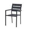 Silla de hierro forjado, madera y plástico, para exteriores, casa, jardín, patio, mesa y silla de ocio, tienda de postres, puesto de té con leche, silla de comedor