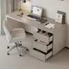 Escrivaninha, penteadeira e armário de armazenamento combinados em uma única e simples mesa de escritório de chão para uso doméstico, adequada para estudantes e pode ser usada como uma escrivaninha de quarto ou uma mesa para computador de mesa.
