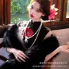 Bufanda Versátil Personalizada de Piel Sintética de Zorro para Cheongsam con Cuello de Piel para Otoño e Invierno, Capa para Escenario, Fiesta de Noche, Vestido de Novia y Chal
