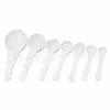 Cuchara Medidora de Plástico PP de Fábrica 0.5-15g Múltiples Especificaciones Cuchara para Leche en Polvo Polvo Sanqi Polvo de Proteína Cuchara de Plástico Cuantitativa