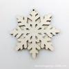 Série Decoração de Natal Placa de Madeira de Choupo Camada Dupla cerca de 7cm Pingente de Madeira Criativo Artesanato DIY Fofo