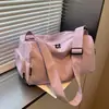 Transfronteiriça 2026 Cor Sólida Simples Moda Design de Nicho Casual Personalizado Bolsa de Viagem Bolsa de Mão Leve Bolsa Tote Transversal