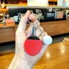 Mini llavero de metal con simulación de explosiones transfronterizas para tenis de mesa, colgante para bolso deportivo, pequeño regalo al por mayor
