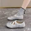 Zapatos Mary Jane de Suela Fina Talla Pequeña para Mujer 2026 Nuevos de Verano Bailarinas de Color Sólido Zapatos Casuales Versátiles para Mujer