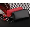 Bolsa de Chaveiro com Zíper de Grande Capacidade Gran para Homens Montada na Cintura Couro Genuíno Porta-Cartões Feminino Chaveiro Multifuncional Impermeável