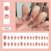 Doce e gentil branco doce menina Nail Art Nail Patch Terminado Advanced Sense Fake Nail Removível Wearable