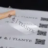 [Transfronteiriço] Adesivos de Etiqueta de Marca Personalizados, Adesivos de Vedação Transparentes de PVC à Prova d'Água com Código QR e Logo