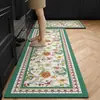 Tapete de chão para cozinha antiderrapante à prova de óleo lavável sem necessidade de lavar tapete especial para pés à prova d'água resistente a manchas tapete de couro pvc doméstico inteiro