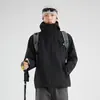 Chaqueta cortavientos para mujer, unisex, nuevo modelo otoño e invierno 2026, chaqueta tres en uno impermeable y a prueba de viento para exteriores, estilo montaña