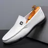 Coleção primavera nova da marca Dragonfly: sapatos casuais masculinos de couro, couro genuíno, respirável, couro macio, sola macia, sapatos de dirigir
