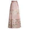 Em estoque: Jardim das Flores de Pessegueiro (Paraíso Taoísta) Tecido de Saia Estilo, Pintura de Paisagem Estilo Chinês Vintage Tecido Jacquard Bordado Hanfu de Botão Duplo