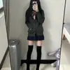 Suéter Jk Cardigan Tejido Otoño e Invierno Estilo Universitario Uniforme Escolar Femenino Traje de Falda a Cuadros Uniforme Jk