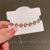 Pulseira Círculo de Bloco de Gelo Transparente Zircônia Nicho Exquisito Diamante Completo Fecho Lagosta Corda de Mão Joias Melhor Amigo das Mulheres Corda de Mão