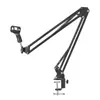 35 Suporte de Microfone Cantilever Rotativo 360 Graus Dobrável Microfone para Gravação ao Vivo de Celular Suporte Metálico para Microfone