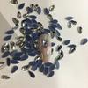 Pedras de Strass para Unhas com Padrão de Grade, Pedras de Strass de Vidro com Base Plana, Não Caem, Pedras de Strass de Formato Irregular com Fundo Plano para Decoração de Unhas, Pedras de Strass de Cristal, Estilo Ins