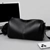 Bolso bandolera sencillo para hombre de piel de vaca de capa superior, trabajo artesanal de alta calidad, casual, de gran capacidad, moderno, pequeño
