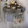 Prateleira de Armazenamento para Banheiro Removível Prateleira Triangular para Canto de Banheiro Prateleira de Armazenamento para Banheiro Sem Furos Venda Direta