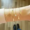 Pulseras de Cuero para Hombre de Suministro Transfronterizo, Joyería Nueva de Estilo Europeo y Americano, Pulseras de Cuero Tejido Vintage, Liquidación de Stock