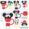 Traje Amazon Venta Caliente Mickey Minnie Tapa de Paja de 10 mm Tapón de Paja Reutilizable Tapón de Polvo