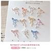 Hielo Esculpido Suave Transparente Lazo Joyería para Uñas Hielo Esculpido Suave Transparente Lazo Cinta Joyería de Resina Decoración para Uñas