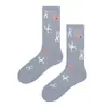 Meias Esportivas Masculinas de Cano Médio para Primavera e Outono | Design Moderno Sem Costura | Atacado Meias Cano Médio que Absorvem o Suor, Antiodor e Antibacterianas