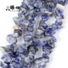 Cadena de grava de piedra cruda de cristal blanco para joyería DIY, collar, ágata, amatista, piedra natural, cuentas sueltas irregulares, 15 pulgadas
