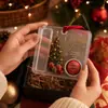 Colgante de Almacenamiento Acrílico de Muñeco de Nieve Navideño Transfronterizo, Clip para Billetes de Acrílico, Portabilletes Enrollable, Adorno Decorativo Navideño