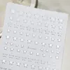 Adesivos Metálicos Prata Estrela de Quatro Pontas para Nail Art Adesivos Autocolantes Planos Estrela Lua Coração Prateados Quentes Adesivos para Unhas DIY Joias Estilo Dh